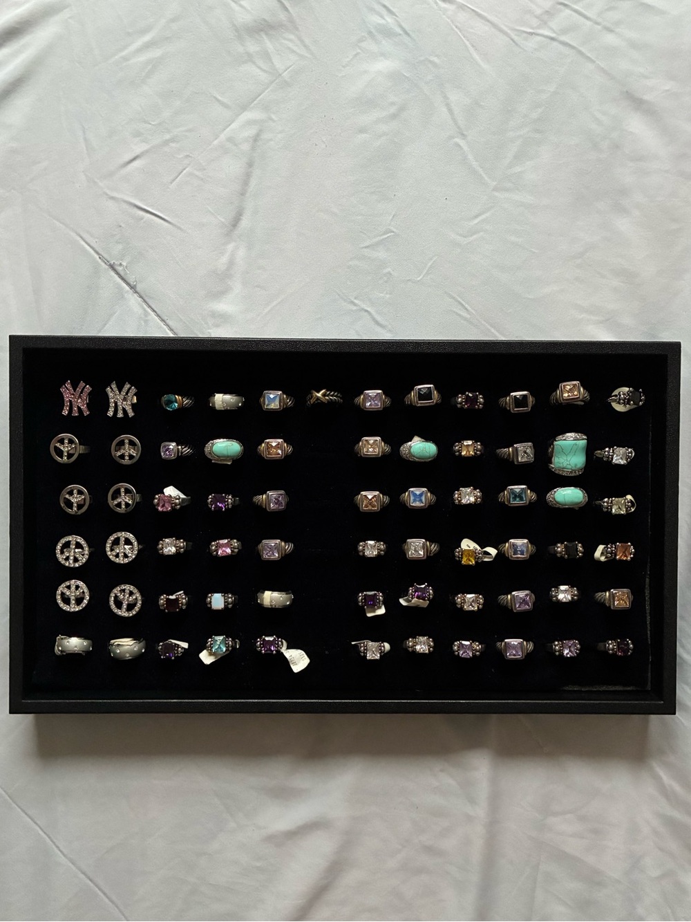 silver rings- never worn